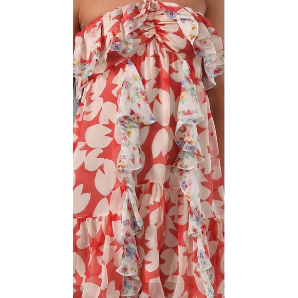 Jill Stuart Silk Halter Dress Lydia Floral Print - Picture 3 of 5